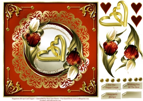 Happiness Always Card Topper 2
