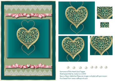Romance of the Heart Card Topper
