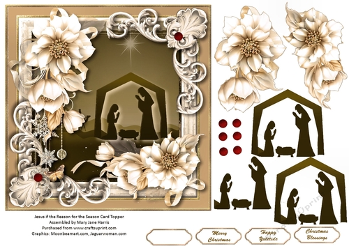 Jesus is the Reason for the Season Card Topper 2