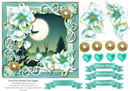 Christmas Wildlife Card Topper 