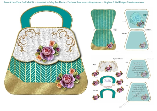 Roses & Lace Purse Mini Kit 