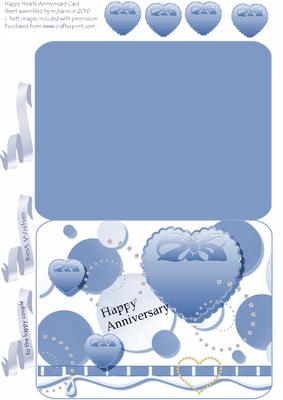 Happy Hearts Anniversary Card