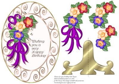 Flowers for Your Birthday Card Topper