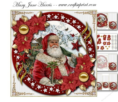 Santa & Cardinals Christmas Mini Kit