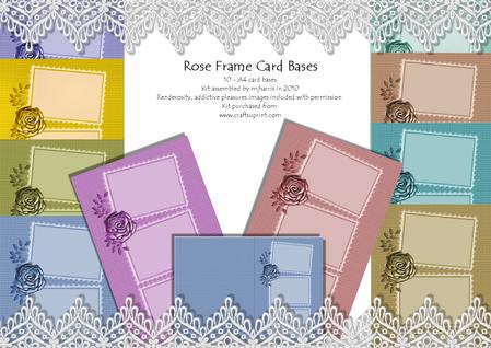 Rose Frame Card Bases