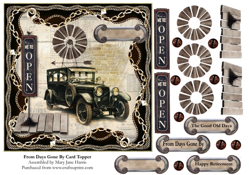 From Days Gone By Village Card Topper 