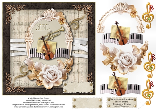 Music Makers Card Topper 
