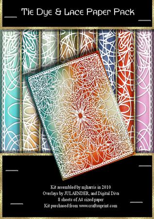 Tie Dye & Lace Paper Pack