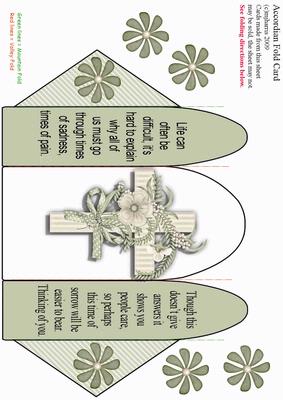 Sympathy Accordion Fold Card (acc 6)