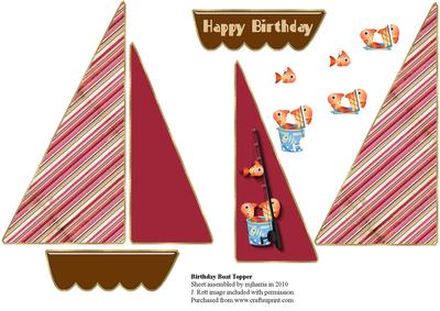 Birthday Boat Topper