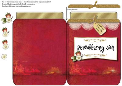 Jar of Strawberry Jam Card