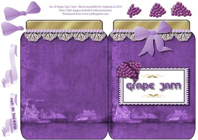 Jar of Grape Jam Card