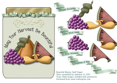 Bountiful Harvest Card Topper