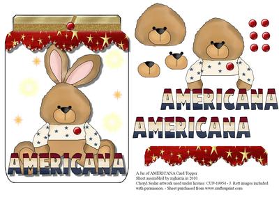 A Jar of Americana Card Topper
