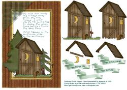 Outhouse Card Topper