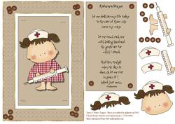 A Nurse's Prayer Spinner Card