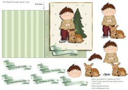 Woodland Friends Quick Card
