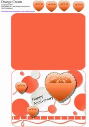 Orange Cream Happy Anniversary