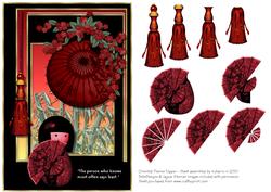 Oriental Themed Card Topper