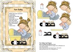 New Baby Card Topper