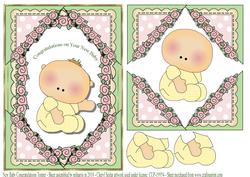New Baby Congratulations Card Topper