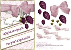 Being Happy Card Topper