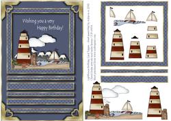 Light House Birthday Card Topper