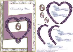 Dusty Mauve Sympathy Card Topper