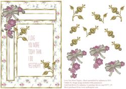 Love You More Card Topper