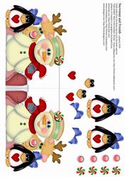 Snowman and Friends Christmas