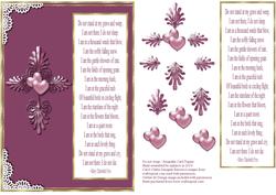 Do Not Weep - Sympathy Card Topper