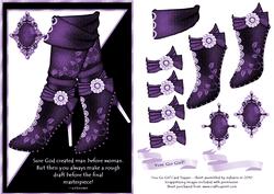 You Go Girl Card Topper in Purple