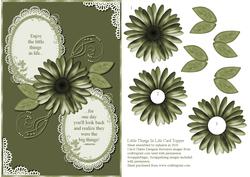 Little Things in Life Green Card Topper