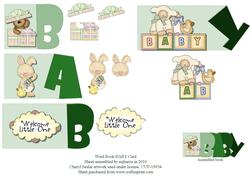 Word Book Baby Card