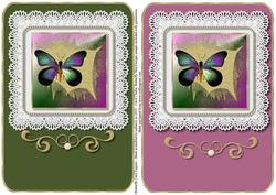 2 Butterfly Card Toppers