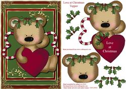 Love at Christmas Card Topper