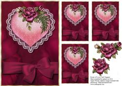 Roses of Love Card Toppers