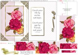 Tears & Years Pyramid Foldback Card