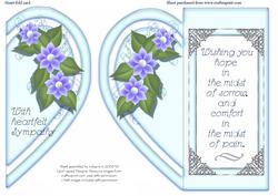Heart-fold Sympathy Card