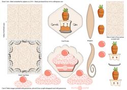 Birthday Carrott Cake Easel Card
