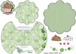 Cupcake Scalloped Wobble Card