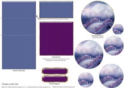 Dreams in the Mist Round Pyramid Easel Card