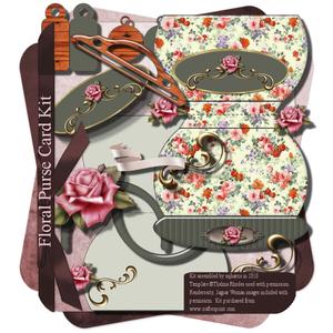 Floral Purse Card Kit