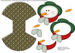 Snowman Wobble Card