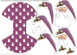 Contemporary Santa Wobble Card