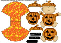 Pumpkin Baby Wobble Card