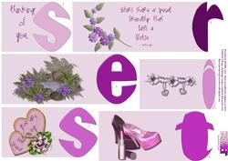 Sister Word Book in Purples