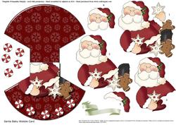 Santa Baby Wobble Card