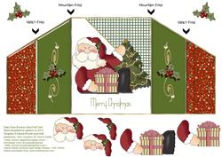 Santa Time Reverse Gate-fold Card
