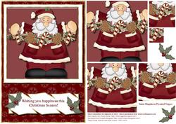Santa Happiness Pyramid Topper